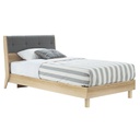 Bente - F Bed 3.5ft - Lindberg Oak/Grey