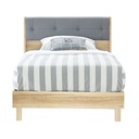 Bente - F Bed 3.5ft - Lindberg Oak/Grey