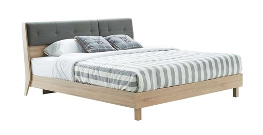 Bente - F Bed 5ft - Lindberg Oak/Grey