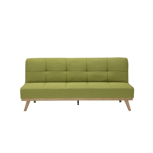 [19145832] Jofyna Sofa Bed - Natural Wood - Green Fabric