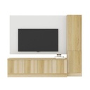 Contini Entertainment Unit TV160cm wide - Lindberg Oak